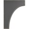 Ekena Millwork 3 1/2"W x 6"D x 8"H Clarksville Wood Vintage Decor Bracket, Black BKTWD04X06X08CVBL - alternate 2